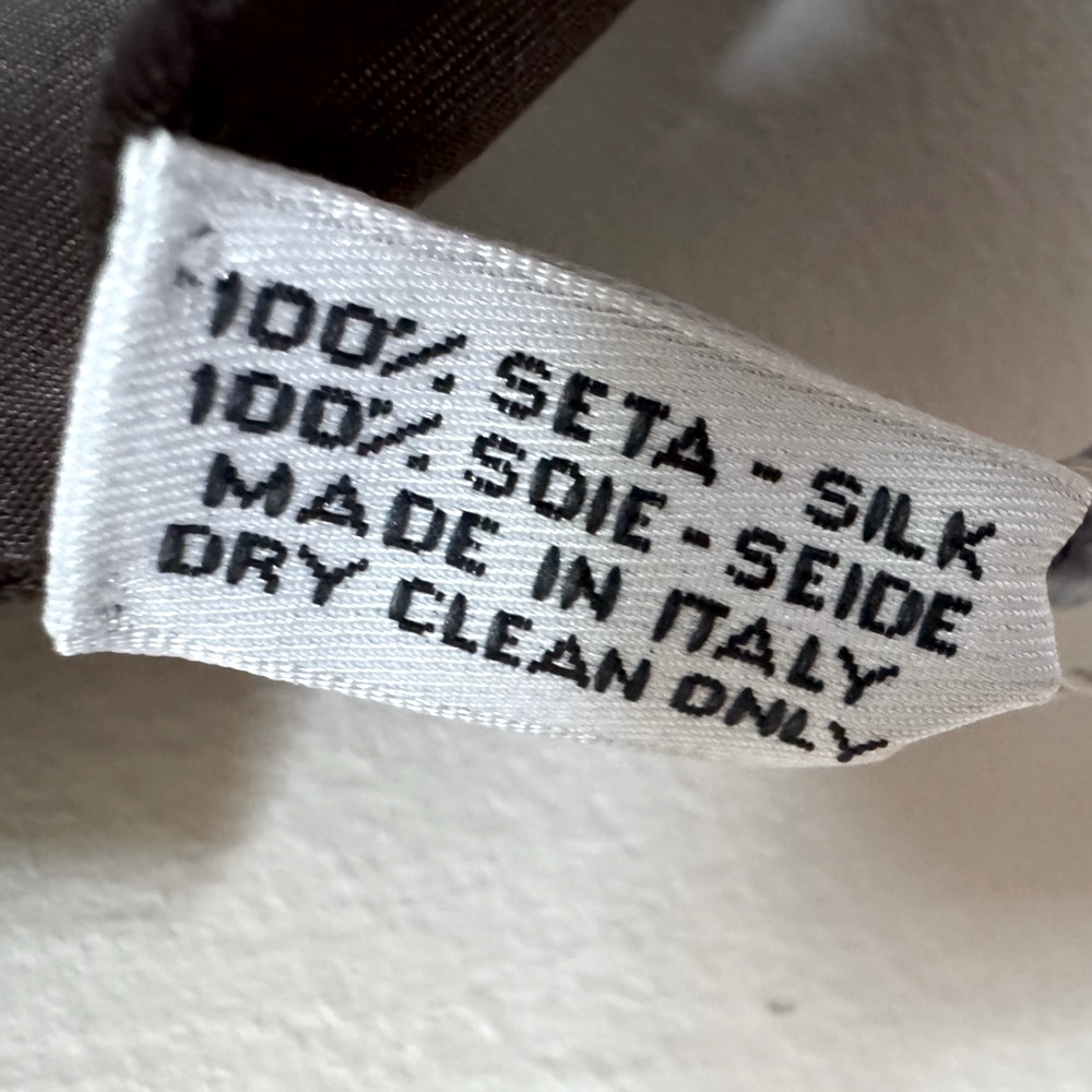 NWT Aquascutum London Silk Club Check Scarf Brown Navy Cream - Picture 7 of 8